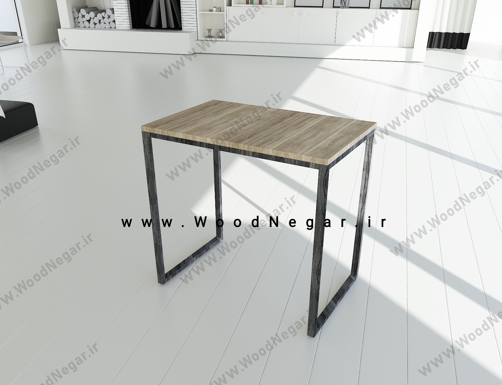 میز چوبی کافه ای دو نفره 85 در 50 سری Classic Cafe