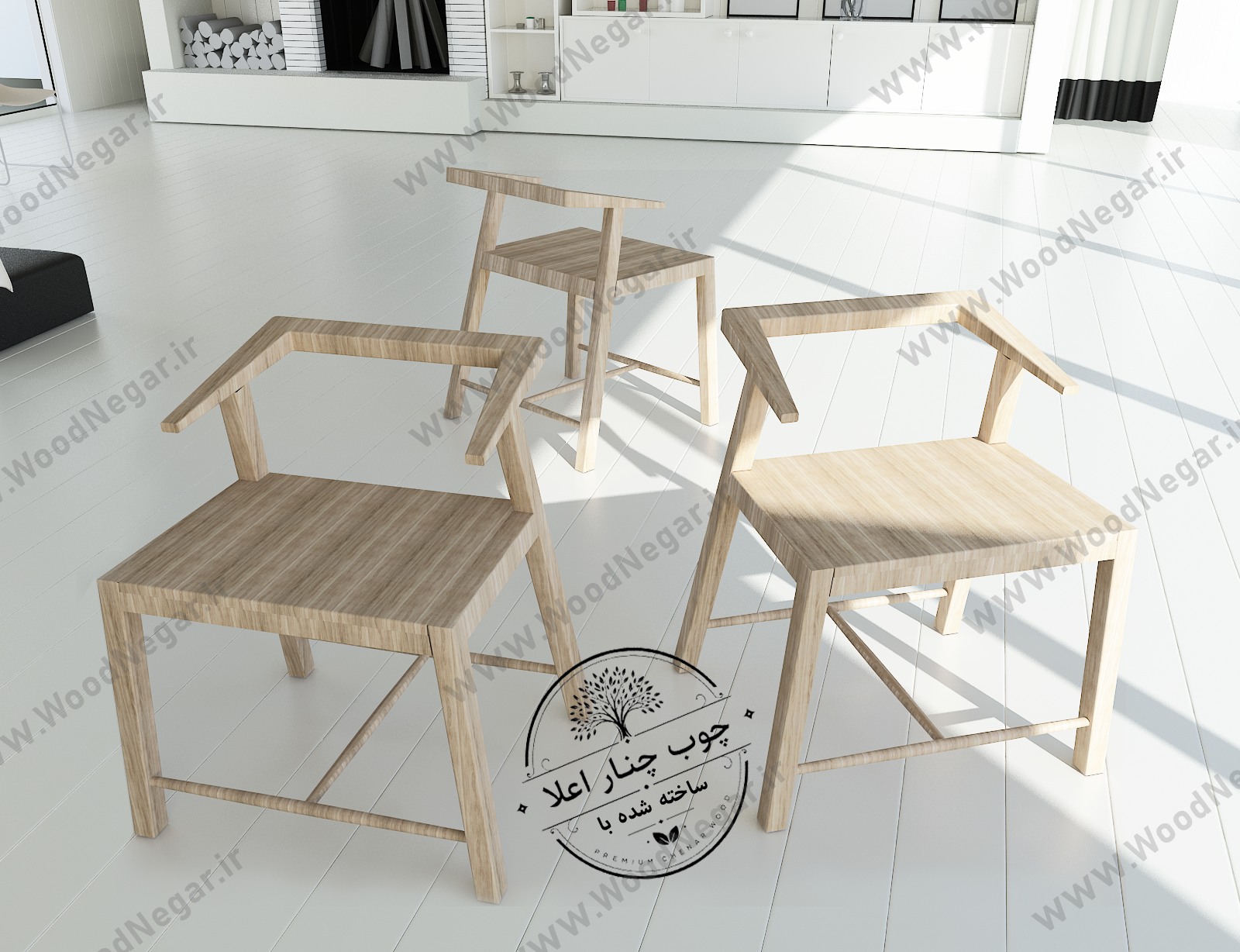 صندلی رستورانی و کافه ای چوبی سری  Spanish Design
