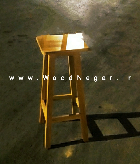 چهار پایه کانتر چوبی کافه ای سری Classic Square 70cm
